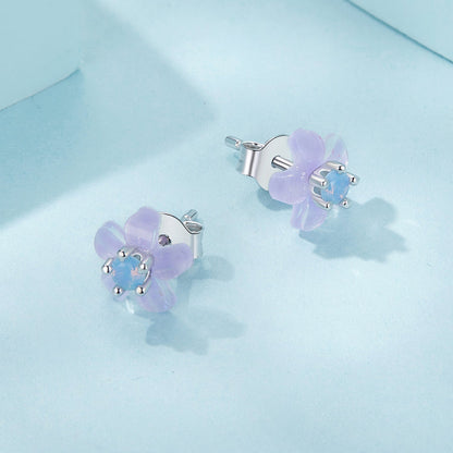 925 Sterling Silver Opal 8mm Earrings for Women  DestGlow