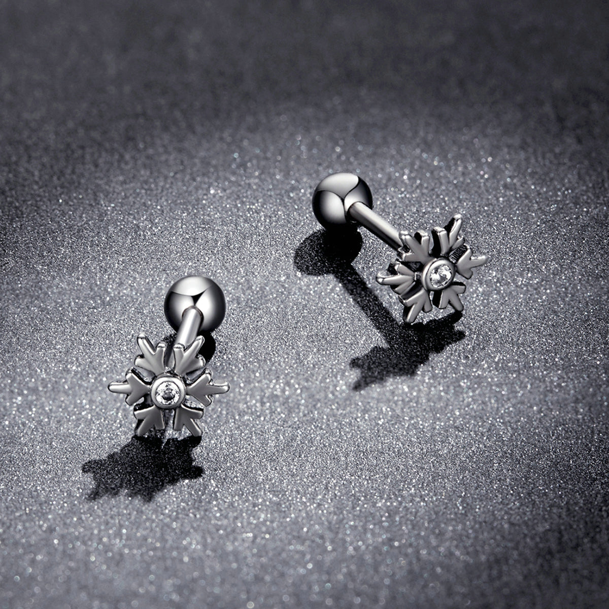 925 Sterling Silver Earrings with Pavé Setting and Oxidized Finish  DestGlow