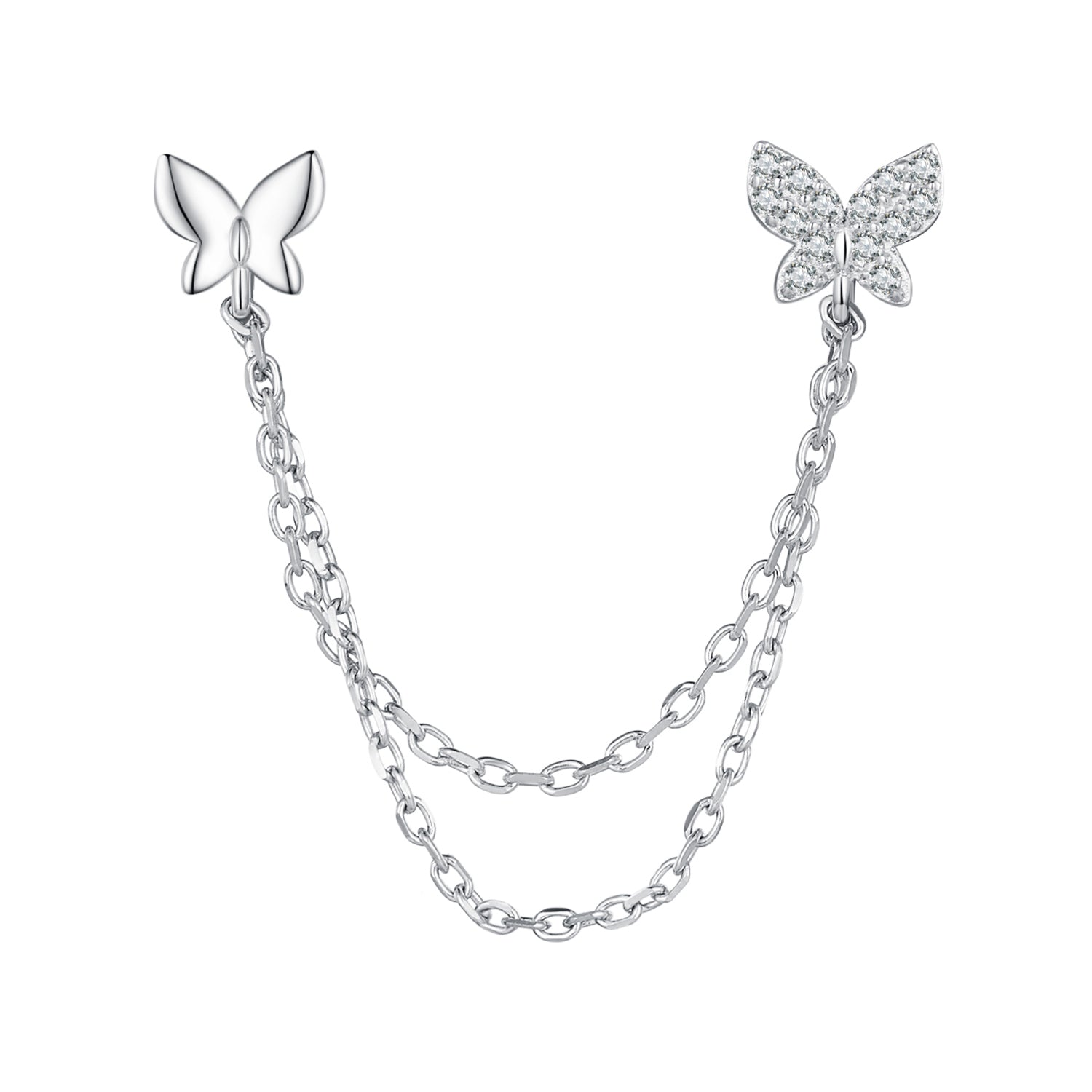 S925 Sterling Silver 40mm Pavé CZ Earrings  DestGlow