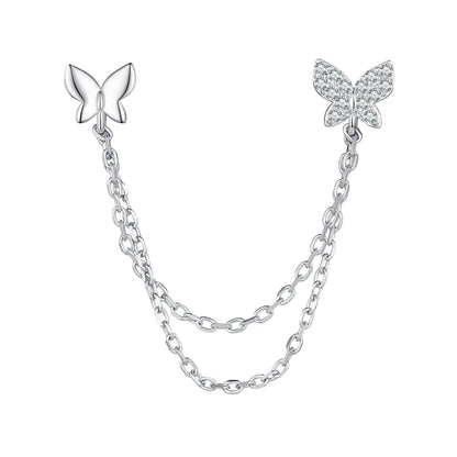S925 Sterling Silver 40mm Pavé CZ Earrings  DestGlow