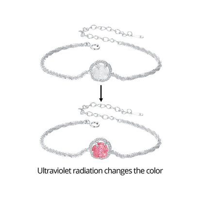 925 Sterling Silver Bracelet 150mm with CZ and Resin  DestGlow