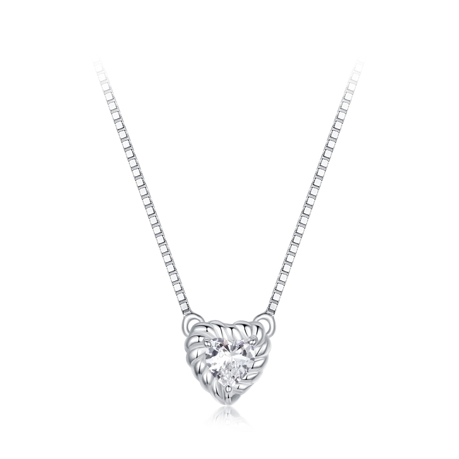 925 Sterling Silver 4mm 0.245ct Moissanite Necklace for Women  DestGlow