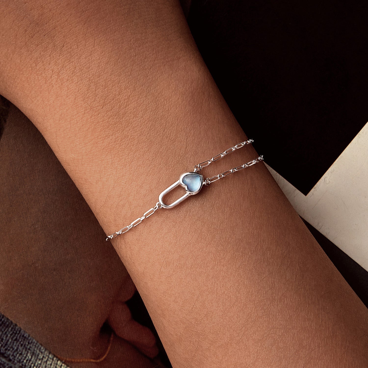925 Sterling Silver Aquamarine Bracelet for Women  DestGlow
