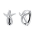 925 Sterling Silver Oxidized Silver Earrings 1.2*1.5cm for Women  DestGlow