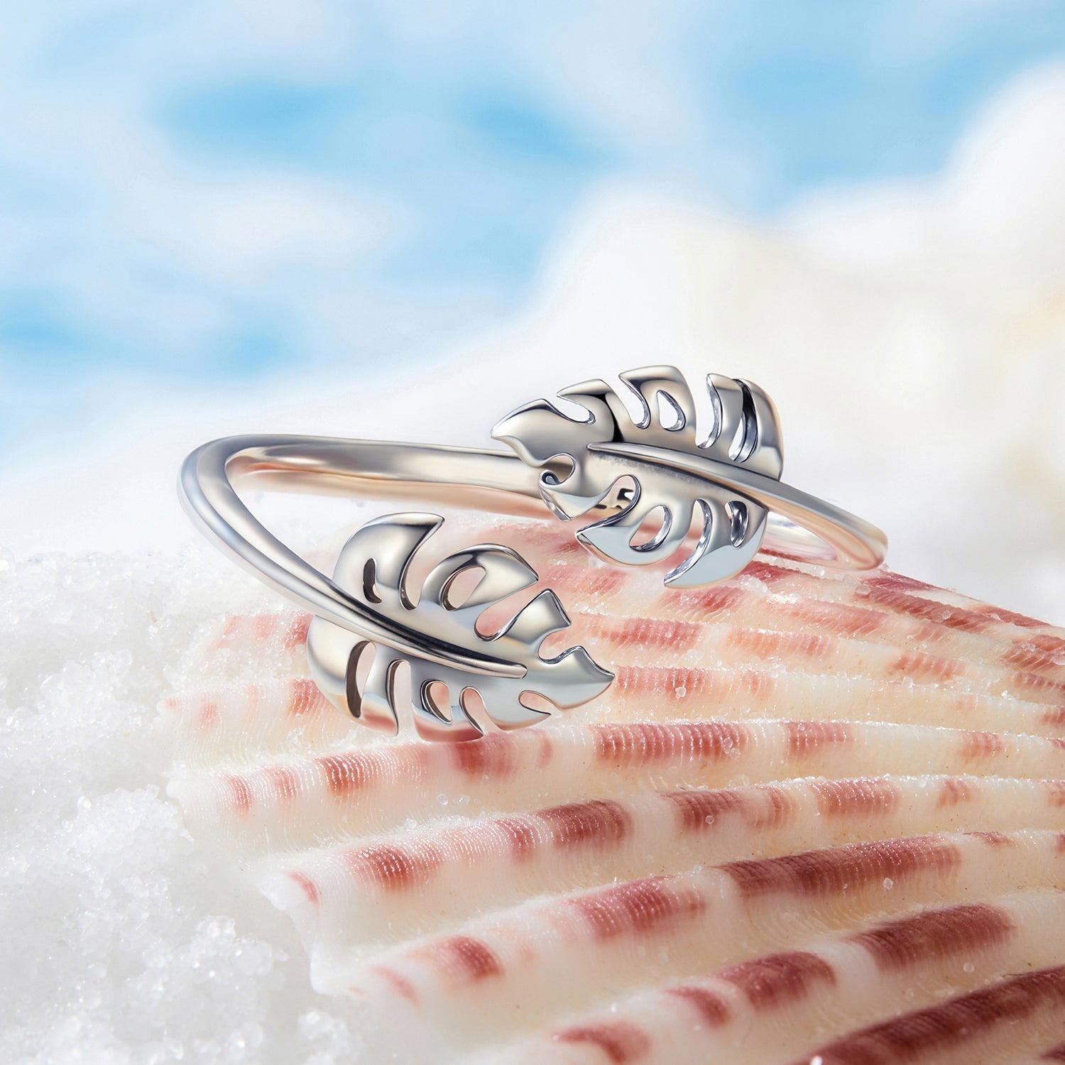 925 Sterling Silver Oxidized Leaf Ring for Women  DestGlow