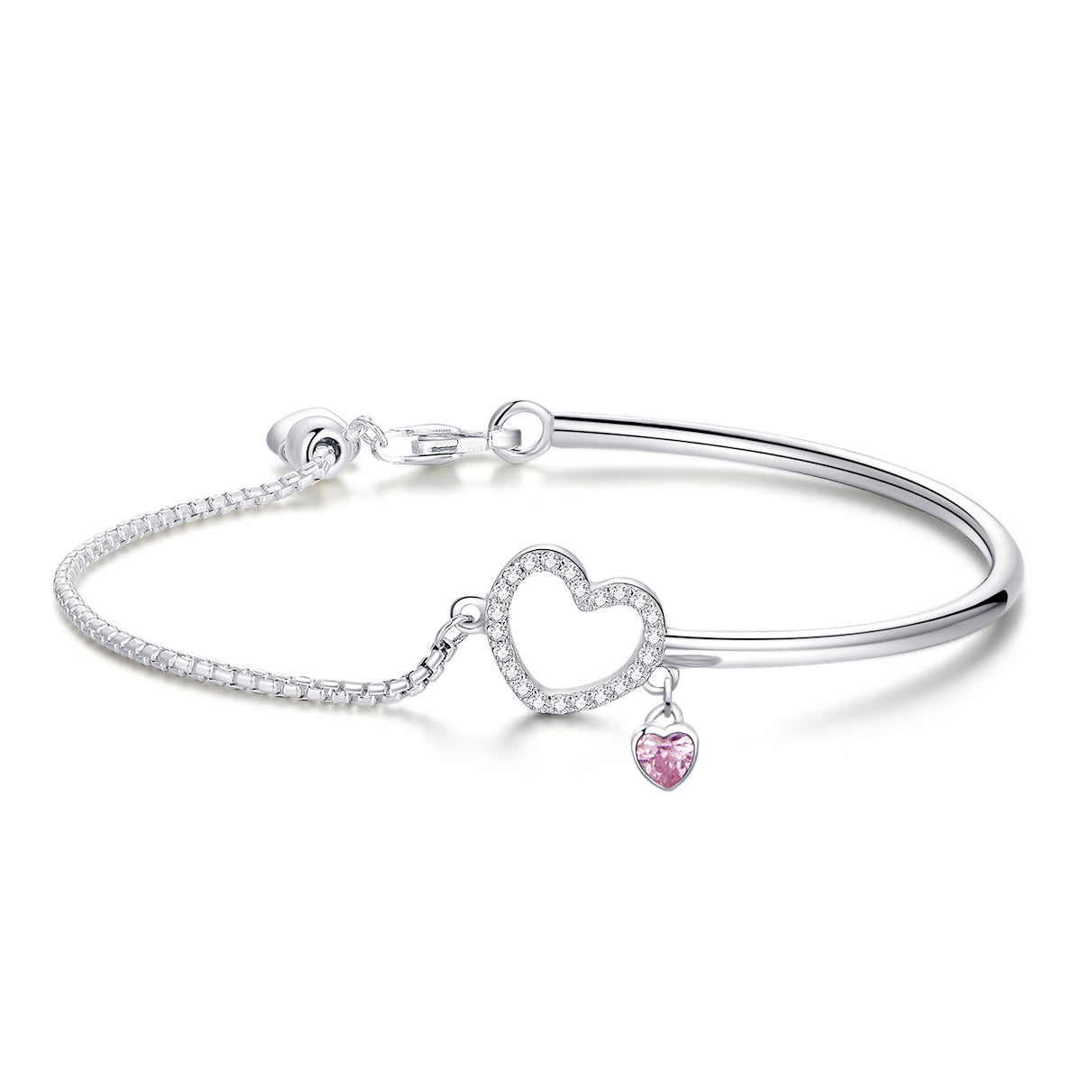 925 Sterling Silver Bracelet 19cm for Women  DestGlow