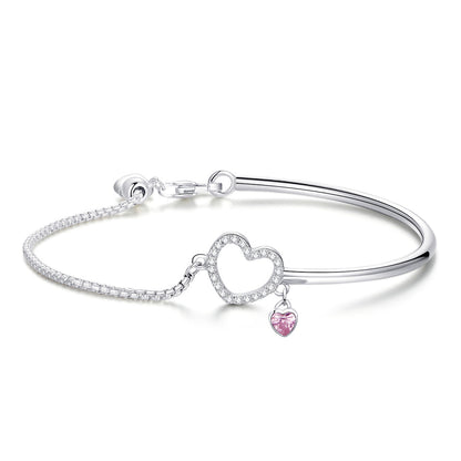 925 Sterling Silver Bracelet 19cm for Women  DestGlow