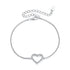 925 Sterling Silver Plated White Gold Moissanite Bracelet for Women  DestGlow