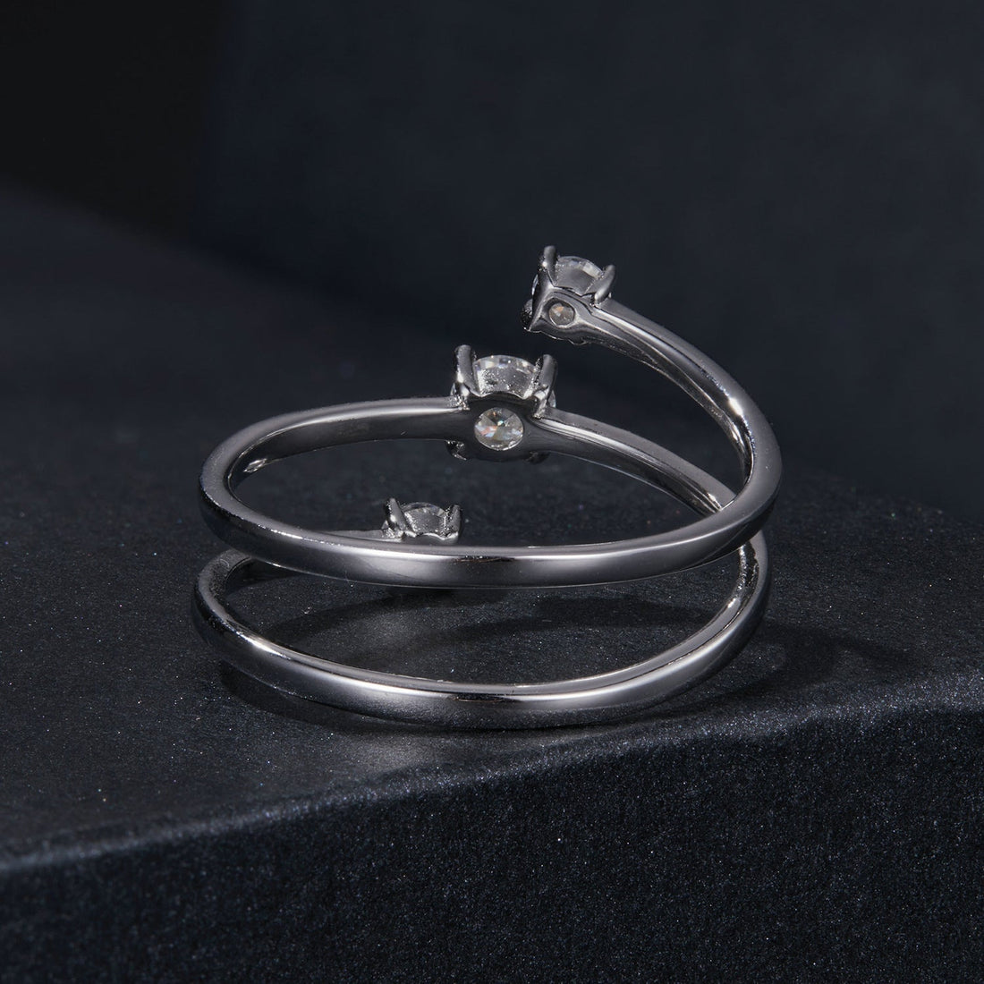 925 Sterling Silver 3mm Moissanite Ring for Women  DestGlow