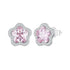 925 Sterling Silver Earrings with Pavé Setting CZ and Transparent Glass for Women  DestGlow