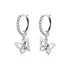 S925 Oxidized Silver Pavé Setting CZ Earrings for Women  DestGlow