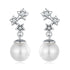 925 Sterling Silver Earrings with Quality Shell Pearl and CZ for Women  DestGlow