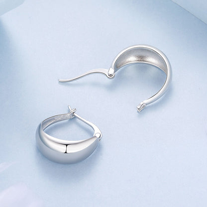 925 Sterling Silver White Gold Plated Earrings for Women