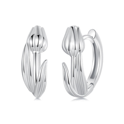 925 Sterling Silver White Gold Plated Earrings for Women  DestGlow