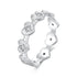925 Sterling Silver Pave Setting CZ White Gold Plated Ring Size 6 for Women  DestGlow