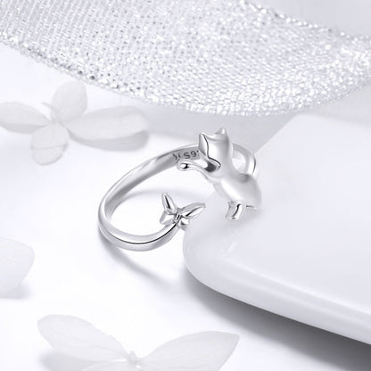 925 Sterling Silver Ring with 0.2cm Width and 1.2cm Claw Height  DestGlow