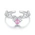 925 Sterling Silver White Gold Plated Bow-Knot Ring with CZ for Women  DestGlow