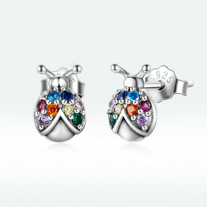 925 Sterling Silver Earrings with Oxidized Finish and Pavé Setting CZ  DestGlow
