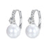 925 Sterling Silver Earrings with Quality Shell Pearl and CZ for Women  DestGlow