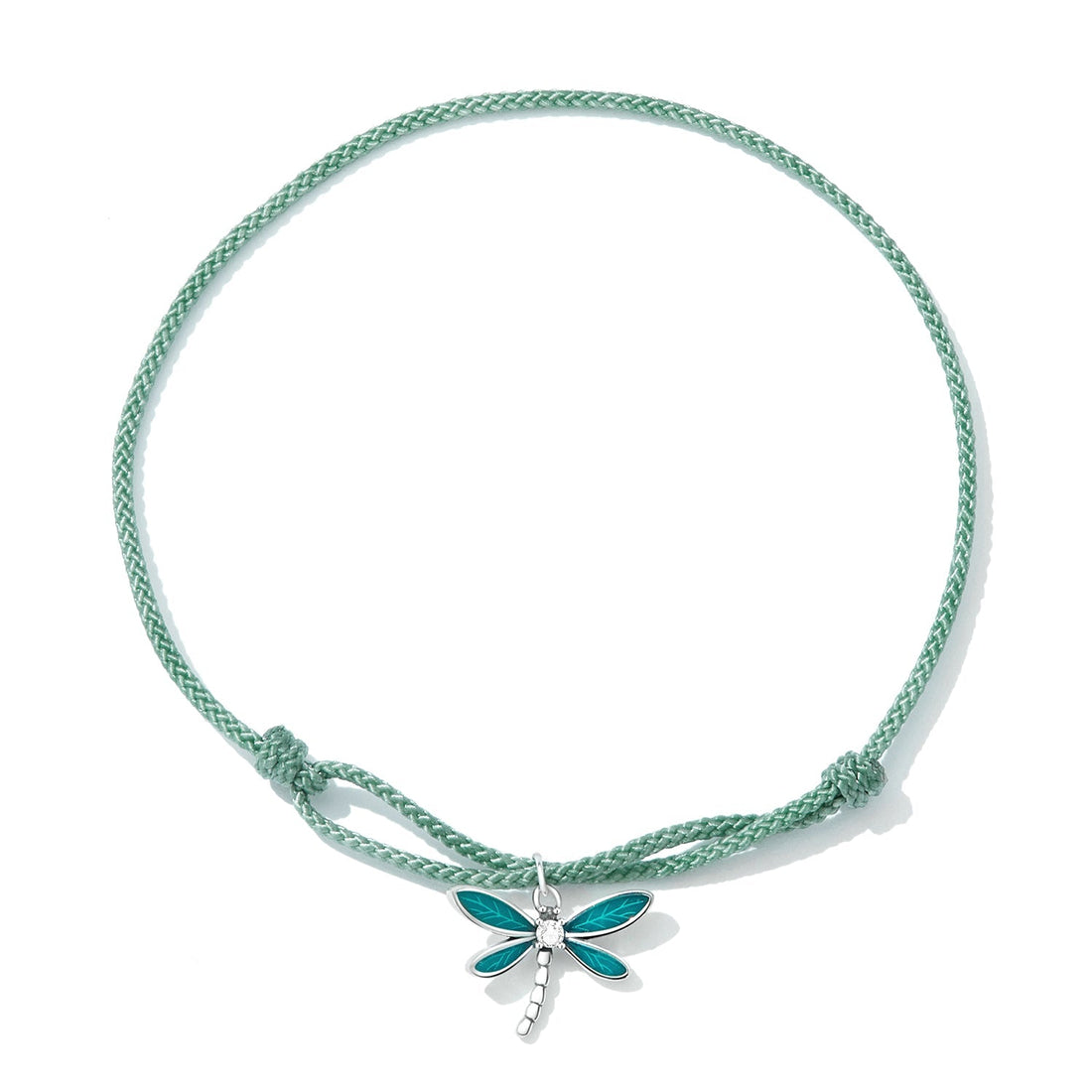 925 Sterling Silver Adjustable Bracelet with CZ and Enamel in Oxidized Finish for Women  DestGlow