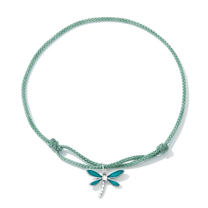 925 Sterling Silver Adjustable Bracelet with CZ and Enamel in Oxidized Finish for Women  DestGlow