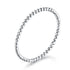 925 Sterling Silver+Plated Platinum Ring Size 6 for Women  DestGlow