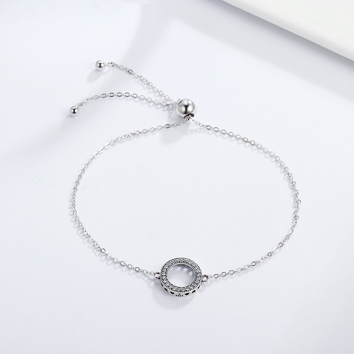 925 Sterling Silver Bracelet 26.5CM with 1.5*1.1CM Pendant for Unisex  DestGlow