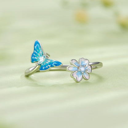 925 Sterling Silver Opal Nanometer Stone Plated Platinum Ring by Bids.com