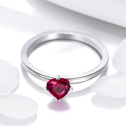 925 Sterling Silver Plated Platinum CZ Ring Size 6 for Women  DestGlow