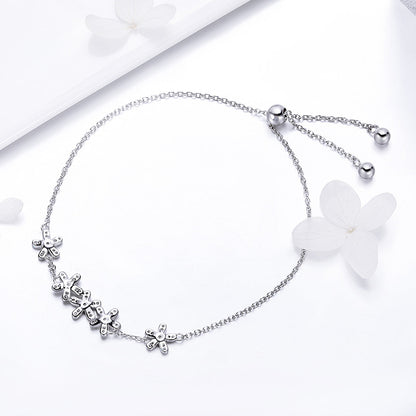925 Sterling Silver Bracelet 22cm for Women  DestGlow