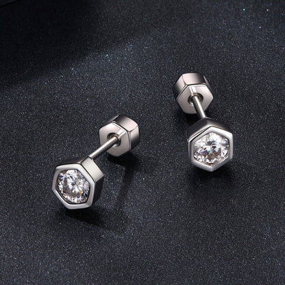 925 Sterling Silver 0.3 Carat Moissanite Earrings for Women  DestGlow