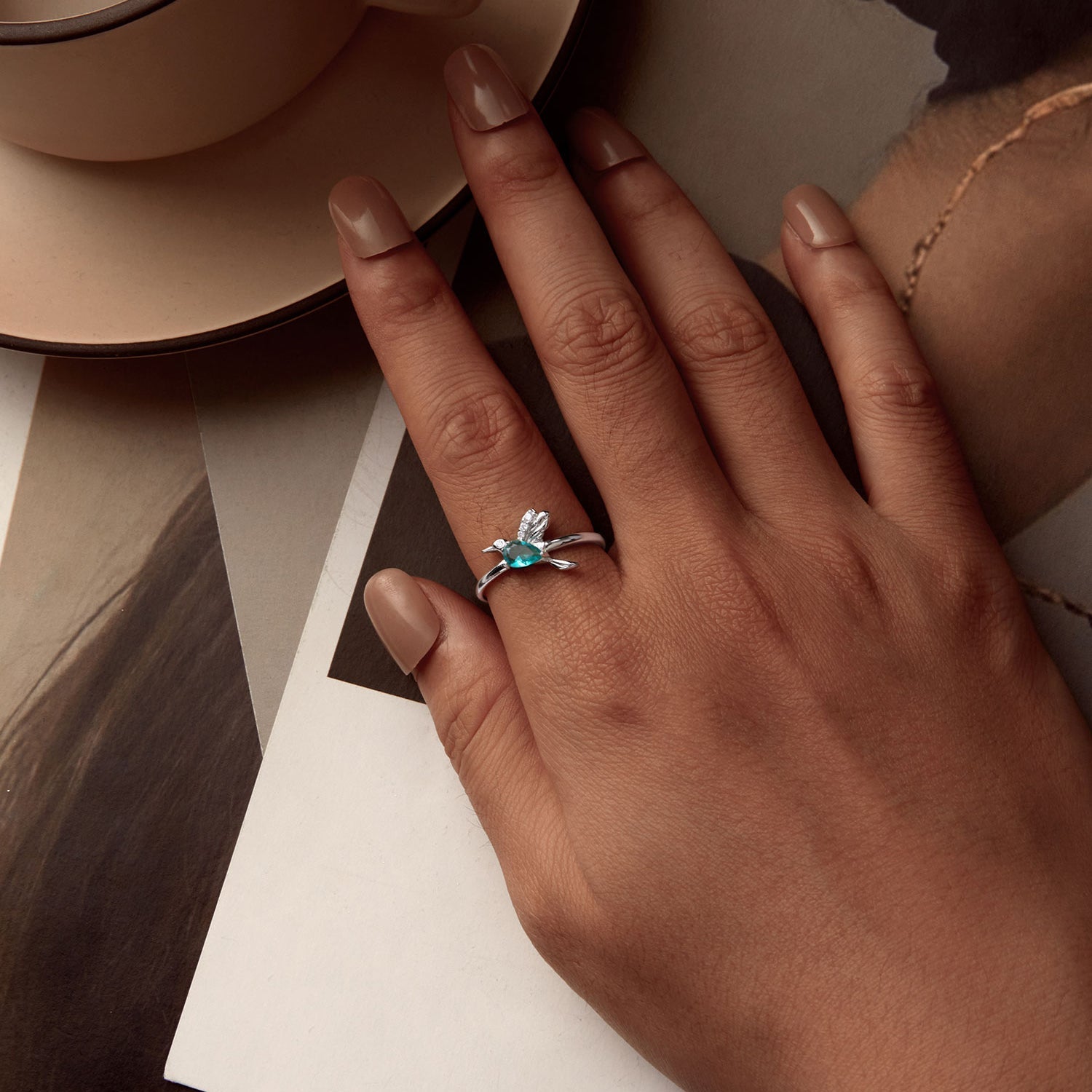 925 Sterling Silver Pavé CZ Ring  DestGlow