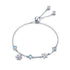 925 Sterling Silver Adjustable Bracelet for Women - 22cm  DestGlow