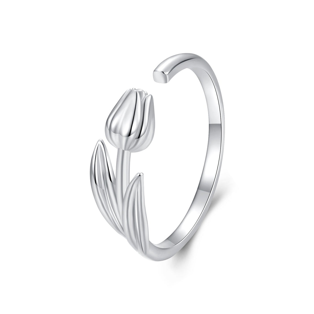 925 Sterling Silver Plated White Gold 0.18cm Rings for Women  DestGlow