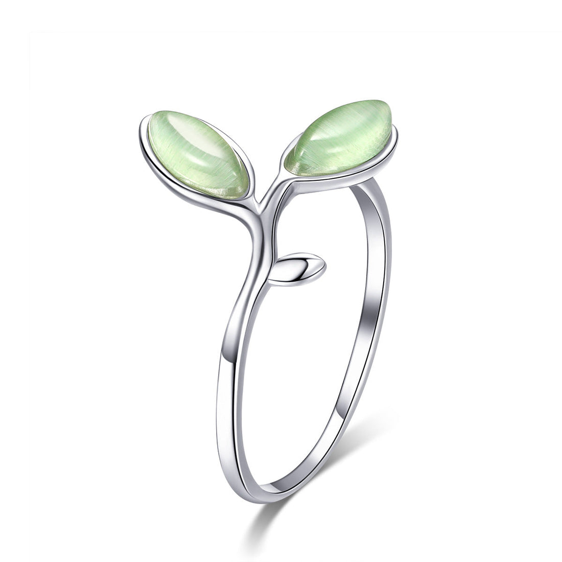 925 Sterling Silver Ring for Women - 0.1cm Width, 1.3cm Height  DestGlow