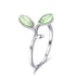 925 Sterling Silver Ring for Women - 0.1cm Width, 1.3cm Height  DestGlow