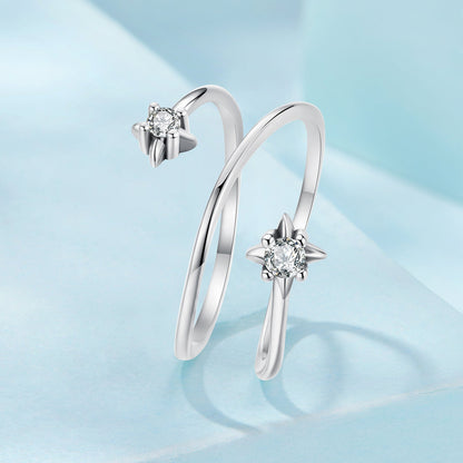 925 Sterling Silver Pavé Setting CZ Oxidized Ring for Women  DestGlow