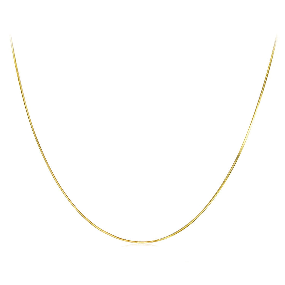 925 Sterling Silver + Plated White Gold 40cm Necklace  DestGlow