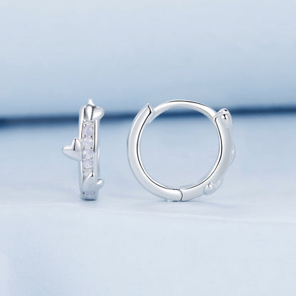 925 Sterling Silver Nano Opal Earrings for Women - White Gold Plated - 12x5mm  DestGlow
