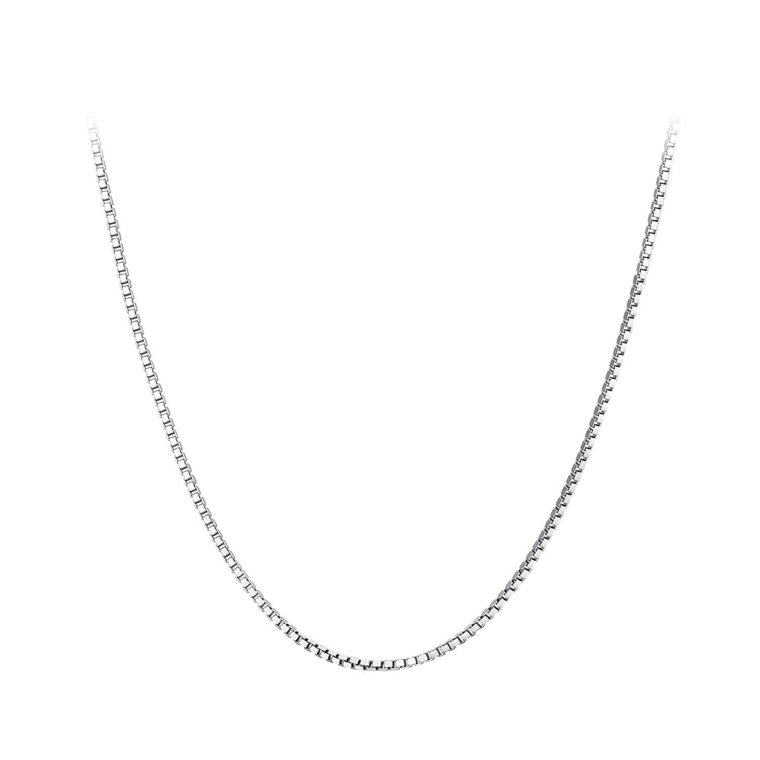 925 Sterling Silver Necklace 400mm with Platinum Plating for Women  DestGlow