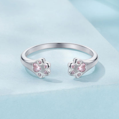 925 Sterling Silver White Gold Plated Pavé Setting CZ Ring  DestGlow