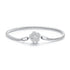 925 Sterling Silver Bracelet with Pavé Setting CZ, 17cm for Women  DestGlow