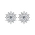 925 Sterling Silver White Gold Plated 0.7cm Pavé Set CZ Earrings for Women  DestGlow