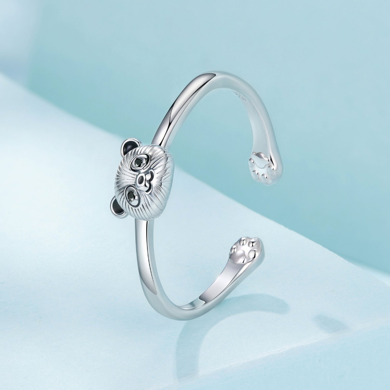 925 Sterling Silver White Gold Plated Enamel Ring for Women  DestGlow
