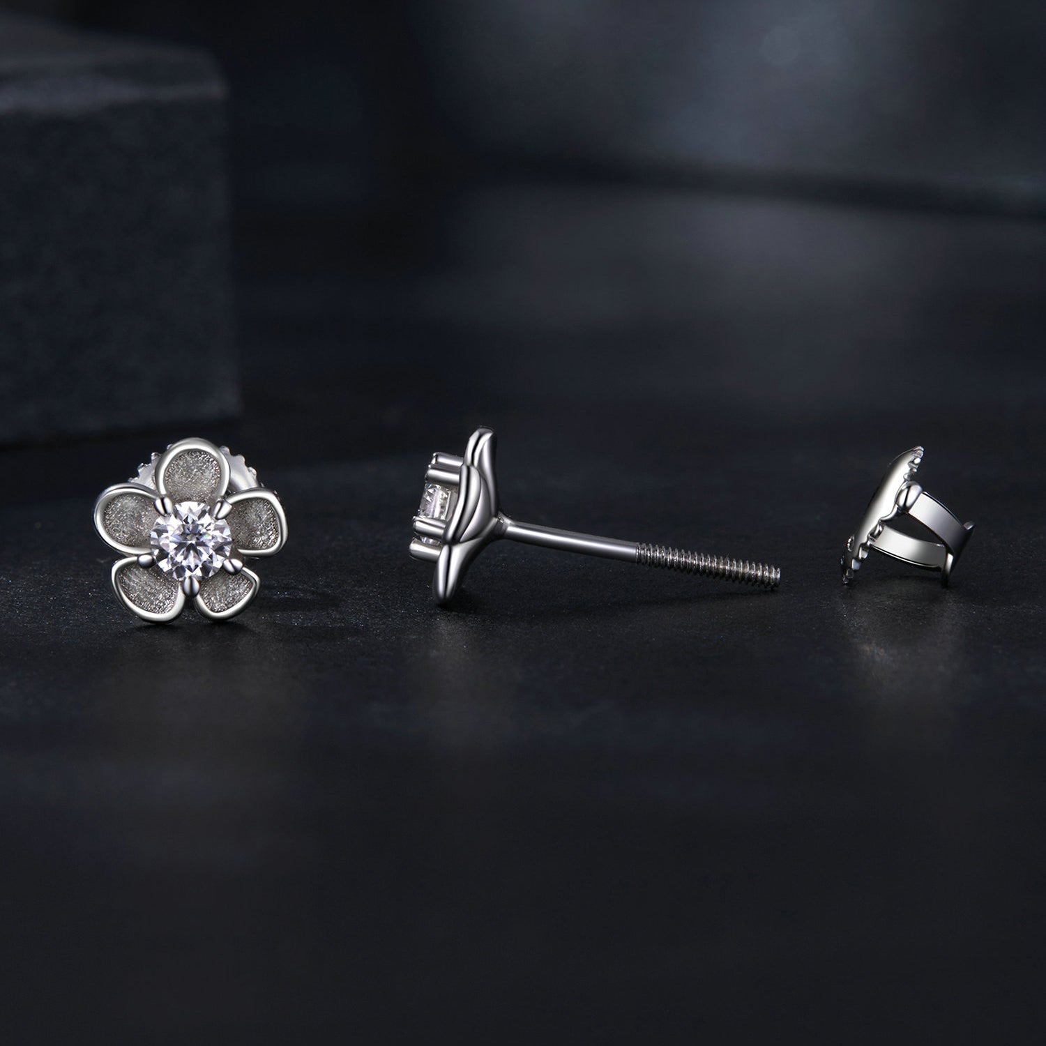 S925 Sterling Silver 3.00 Carat Moissanite Earrings for Women  DestGlow