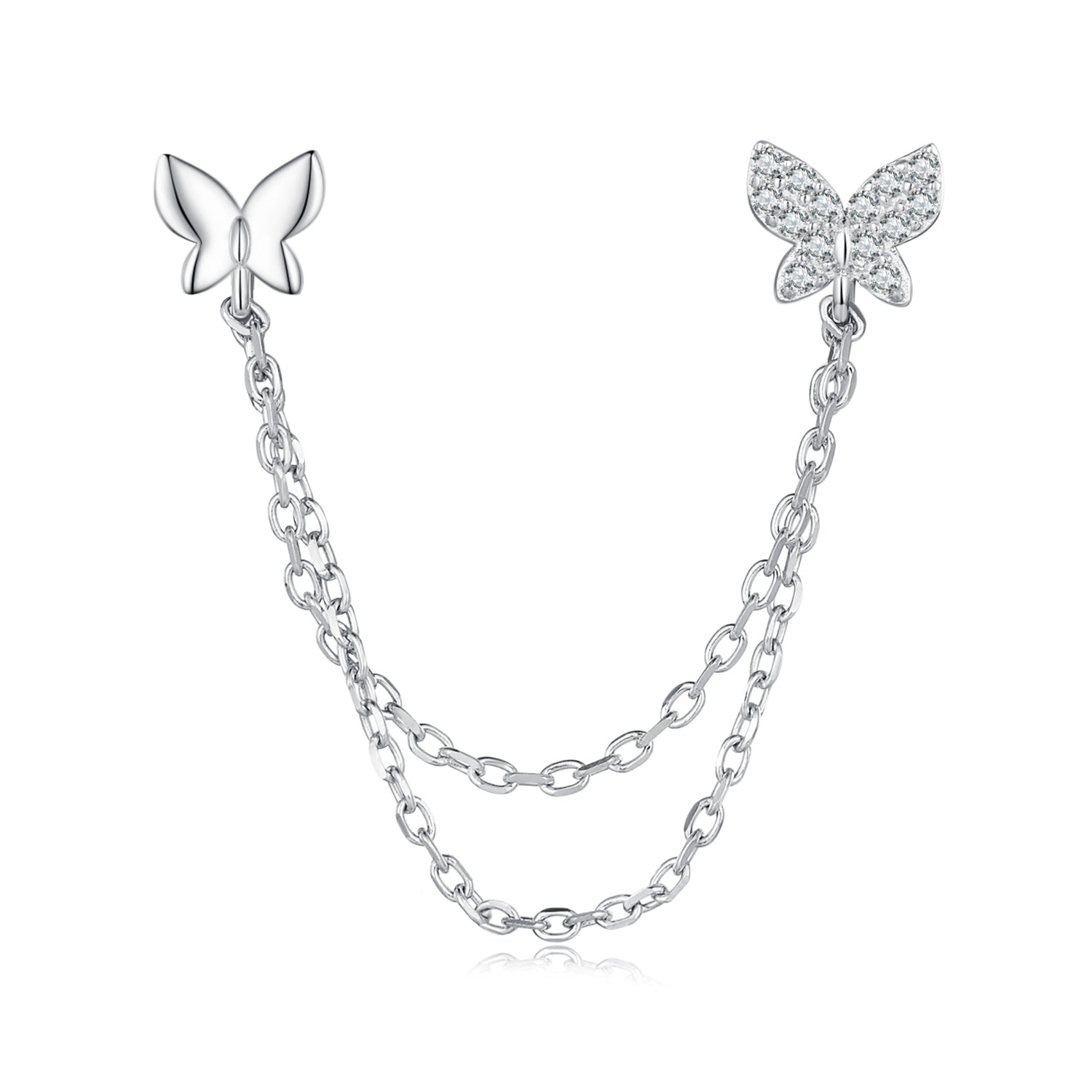 S925 Sterling Silver 40mm Pavé CZ Earrings  DestGlow