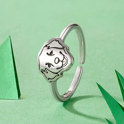 925 Sterling Silver Oxidized Silver Stylish Ring  DestGlow