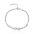 925 Sterling Silver Bracelet 22CM for Women  DestGlow