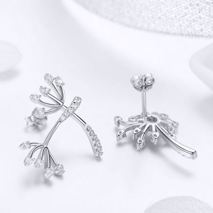 925 Sterling Silver Jewelry Set with Pavé Setting CZ, 2.0*1.4cm  DestGlow