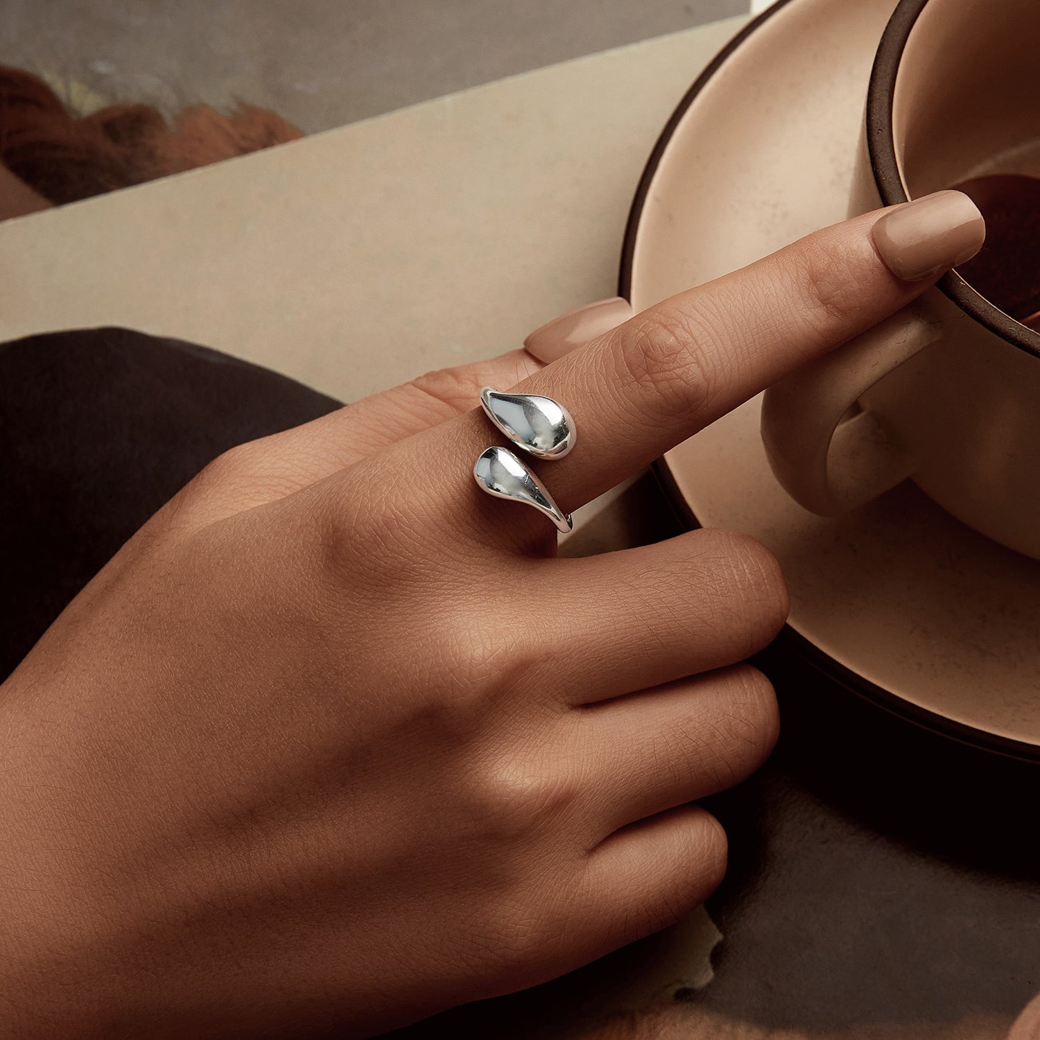 925 Sterling Silver Plated Gold Ring for Women  DestGlow